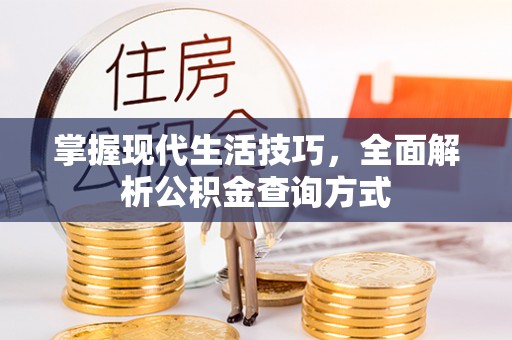 泾河掌握现代生活技巧，全面解析公积金查询方式