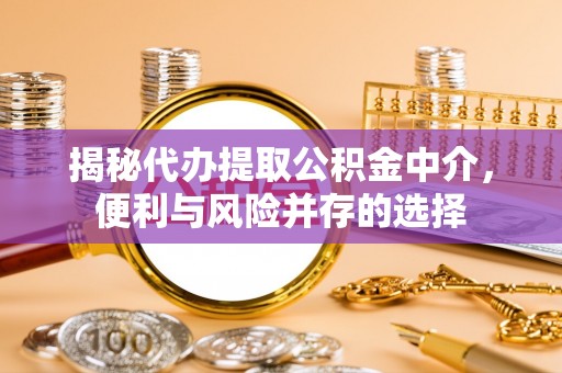 泾河揭秘代办提取公积金中介，便利与风险并存的选择