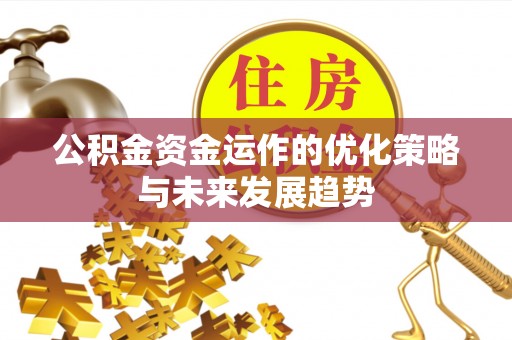 泾河公积金资金运作的优化策略与未来发展趋势