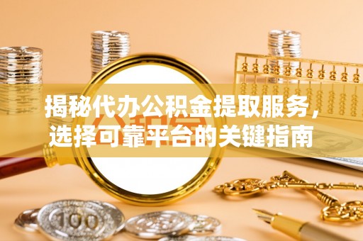 泾河揭秘代办公积金提取服务，选择可靠平台的关键指南