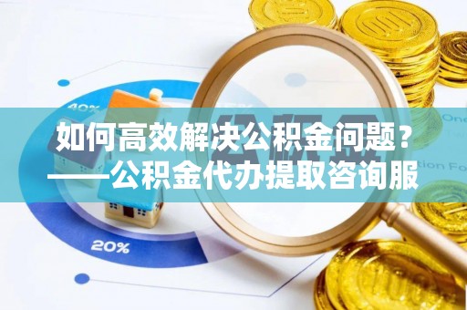 泾河如何高效解决公积金问题？——公积金代办提取咨询服务指南