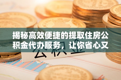 泾河揭秘高效便捷的提取住房公积金代办服务，让你省心又省力