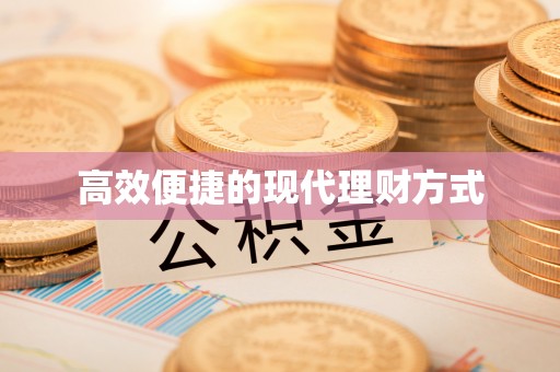 泾河高效便捷的现代理财方式