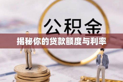 泾河揭秘你的贷款额度与利率