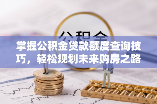 泾河掌握公积金贷款额度查询技巧，轻松规划未来购房之路