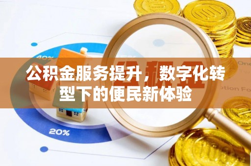 泾河公积金服务提升，数字化转型下的便民新体验