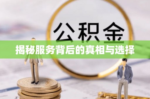 泾河揭秘服务背后的真相与选择