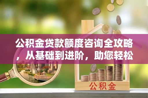 泾河公积金贷款额度咨询全攻略，从基础到进阶，助您轻松掌握关键要点