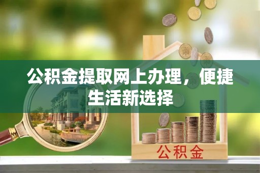 泾河公积金提取网上办理，便捷生活新选择