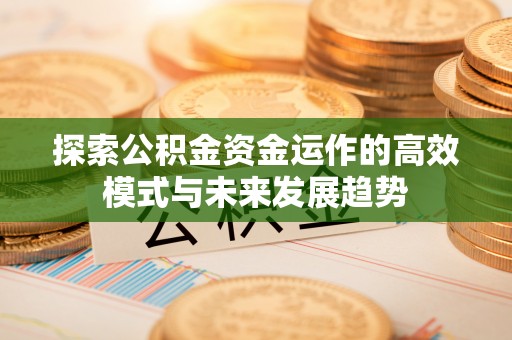 泾河探索公积金资金运作的高效模式与未来发展趋势