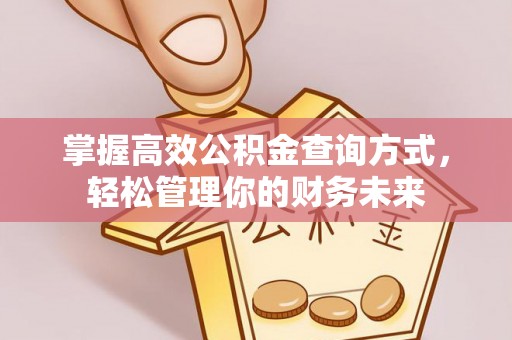 泾河掌握高效公积金查询方式，轻松管理你的财务未来