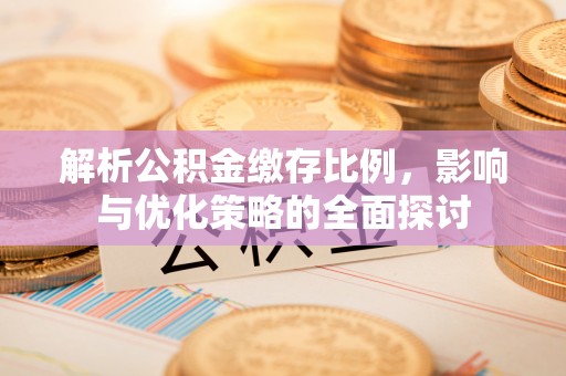 泾河解析公积金缴存比例，影响与优化策略的全面探讨