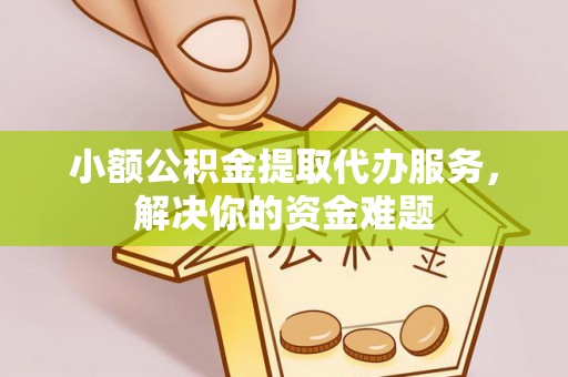 泾河小额公积金提取代办服务，解决你的资金难题