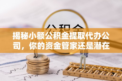 泾河揭秘小额公积金提取代办公司，你的资金管家还是潜在风险？