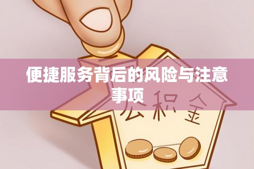 泾河便捷服务背后的风险与注意事项