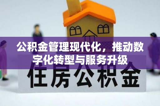 泾河公积金管理现代化，推动数字化转型与服务升级
